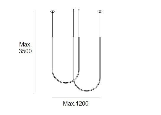 Алюминиевый светодиодный подвесной светильник LedsC4 Tubs ARCH-00054045 - Вид №2