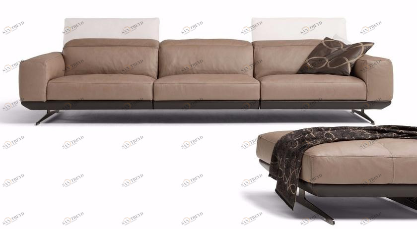 Egoitaliano 3-местный кожаный диван с откидной спинкой Gloria sun-id-1423340