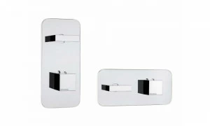Z033202 + Z030205 000 Смеситель & запорный кран Rectangular 2 Outlets (with Diverter) HP BOSSINI
