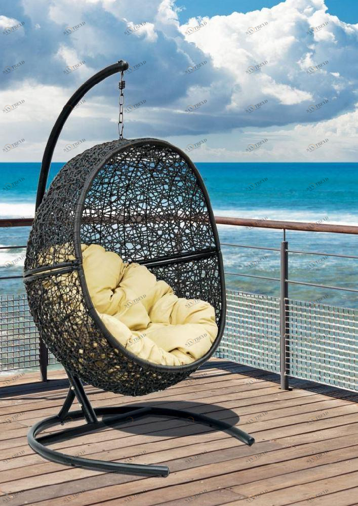 Кресло подвесное Lunar Black ЭКО ДИЗАЙН FLYINGRATTAN 129633 Черный 