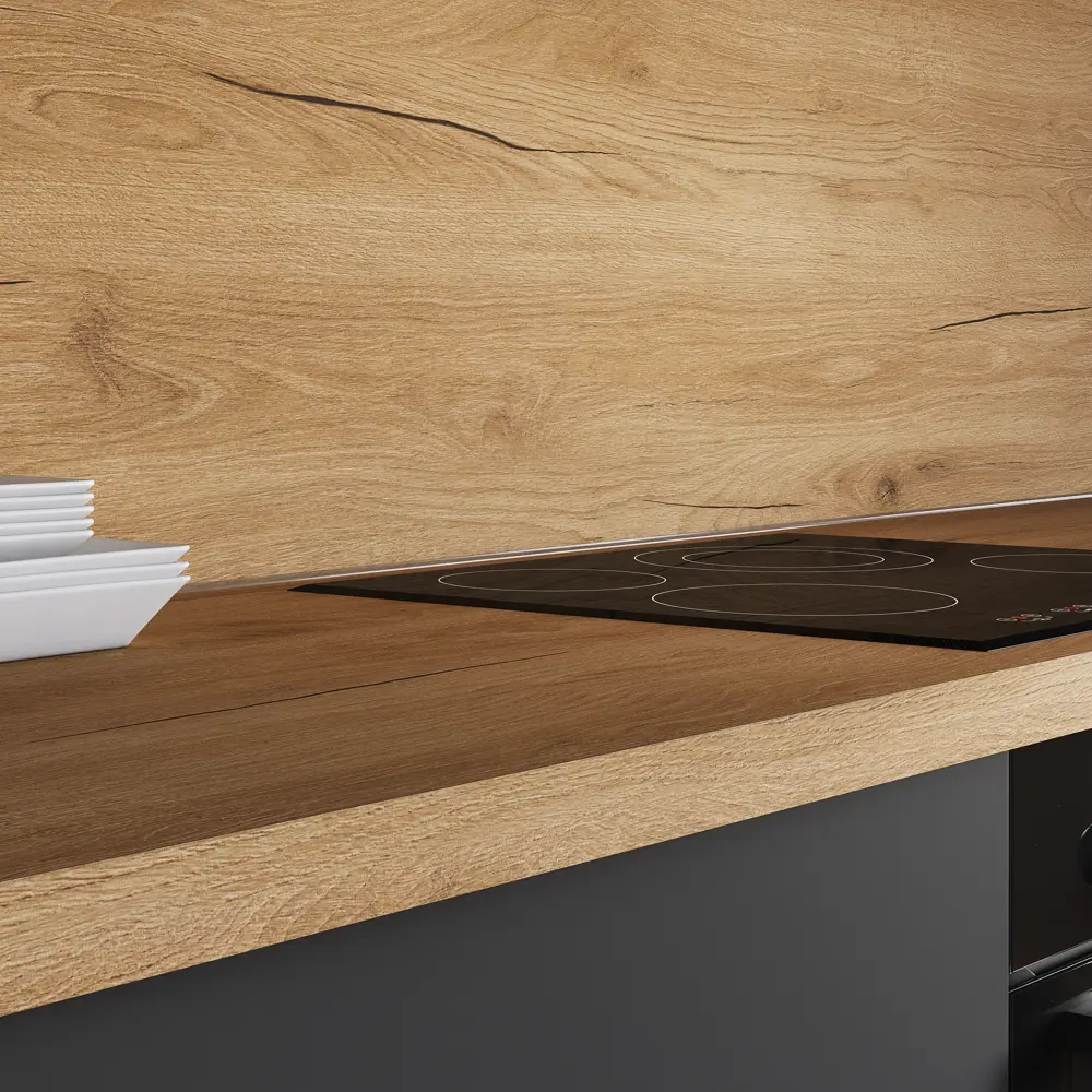 Стеновая панель Santreyd Верея - золотистое дерево для кухонного фартука 89367851 STLM-0888584 - Вид №4