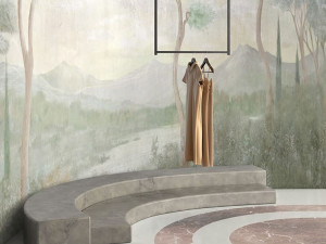 Обои с перспективной тематикой trompe l'Oeil, экологически чистые