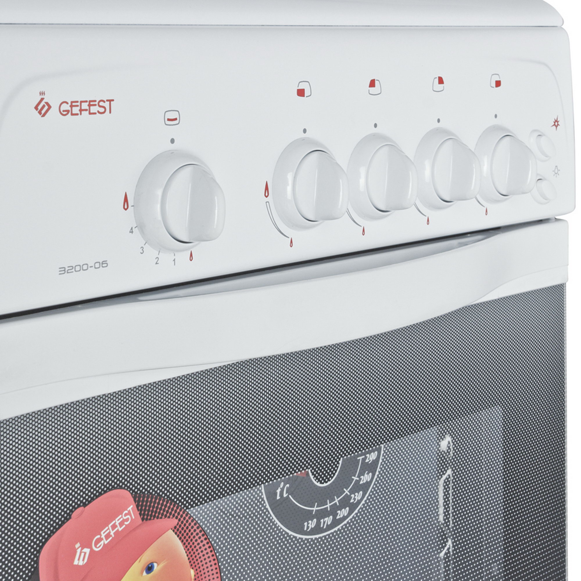 0174737 Газовая плита Gefest 3200-06 белый STDN-0077076 - Вид №3