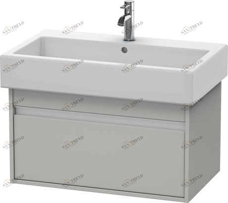 KT668700707 Тумбочка подвесная Ketho #KT6687 750 x 440 мм Бетонно-серый матовый декор Duravit