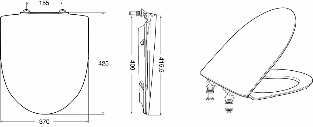 99494 Крышка сиденье для унитаза IFO  - Вид №1