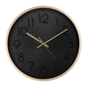 Настенные часы Troykatime Glamour Core - золотисто-черный дизайнерский акцент 87544072