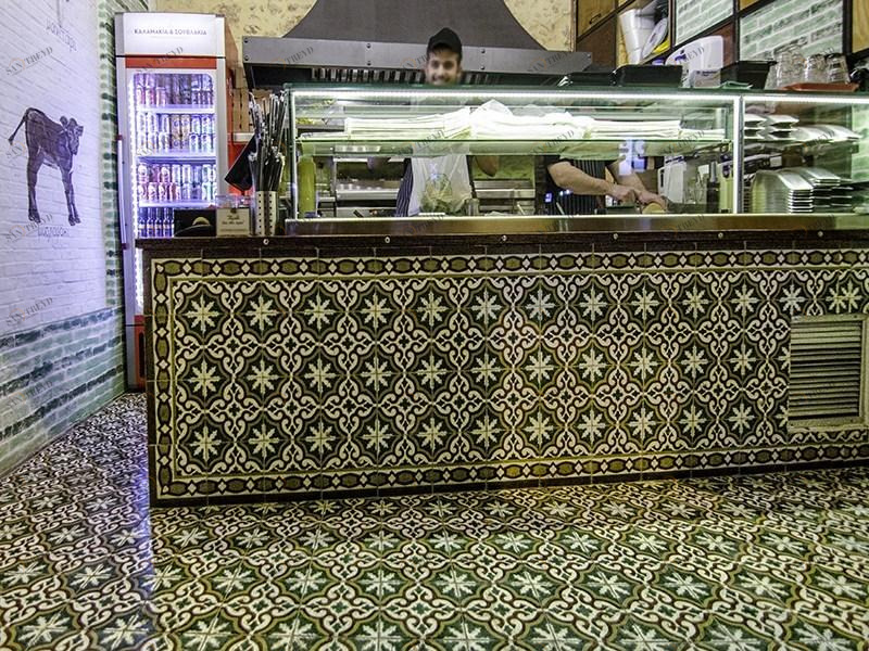 TsourlakisTiles Бетонные покрытия для полов и стен для интерьеров и экстерьеров Odysseas sun-id-1346198