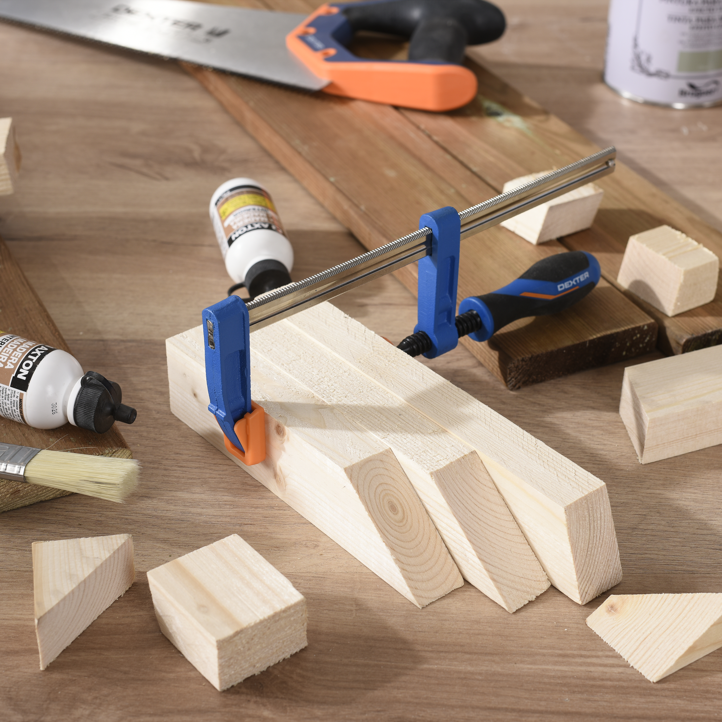 Струбцина F-образная Dexter 200 мм для профессионального монтажа 82305120 STLM-0024283 - Вид №7