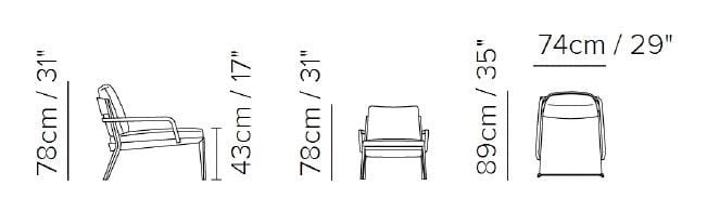 Кожаное кресло с подлокотниками Natuzzi Italia VIAGGIO ARCH-00086874 - Вид №2