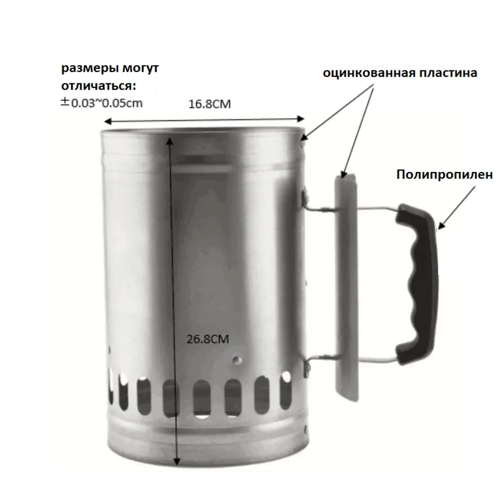Труба-стартер для розжига угля 81966435 STLM-2136939 Santreyd  - Вид №9