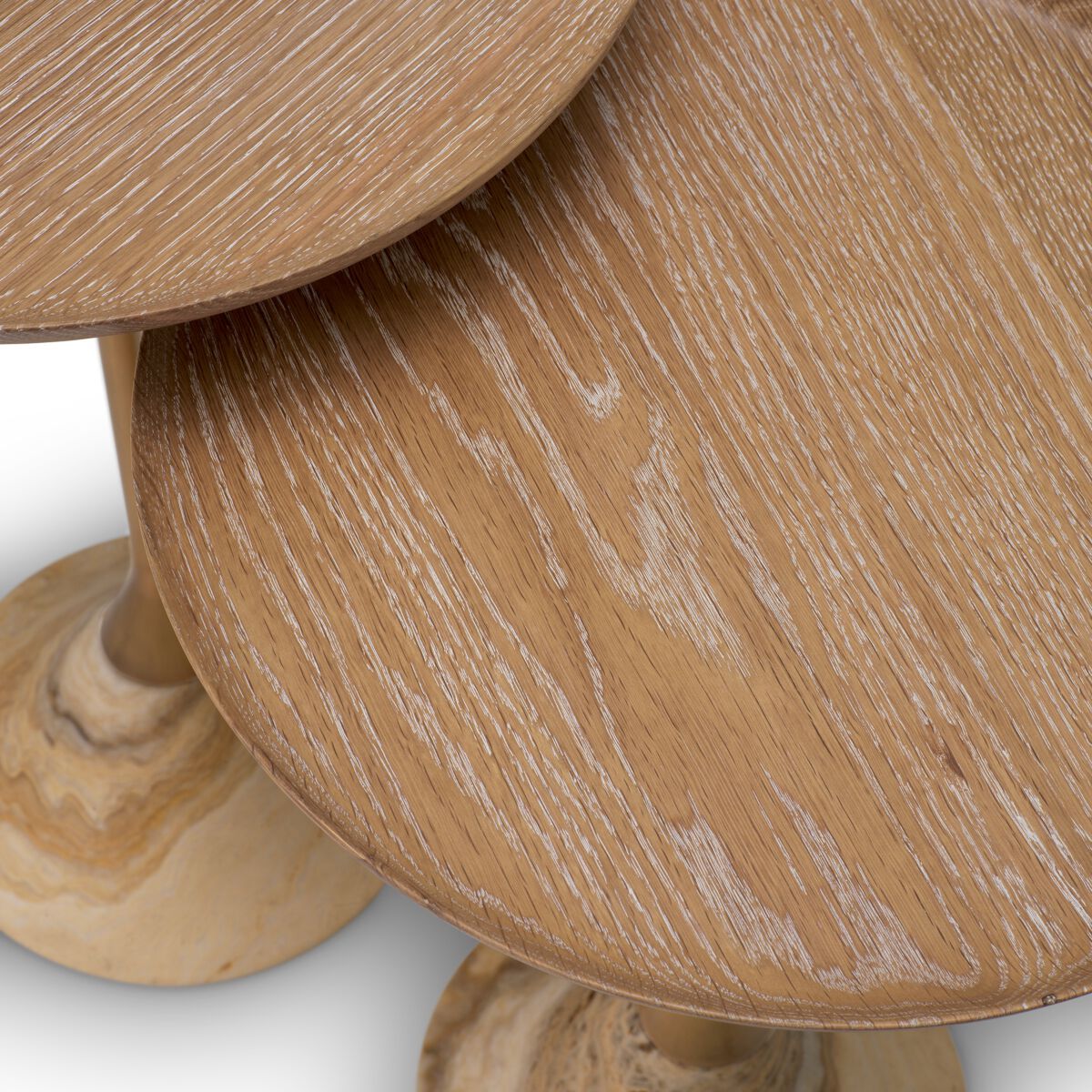 Набор деревянных и латунных журнальных столиков Eichholtz PUGLIA ARCH-00037130 - Вид №4