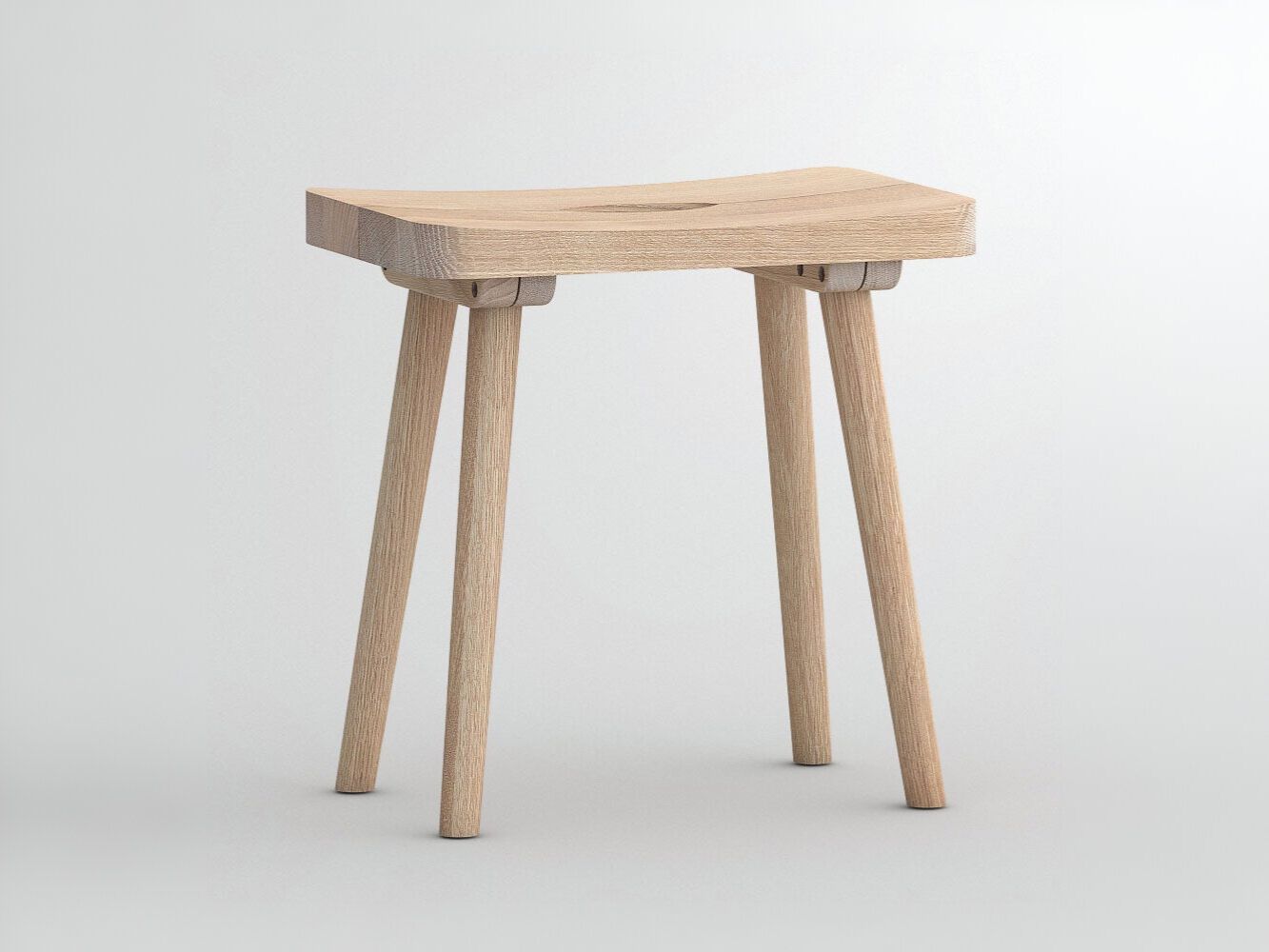 Твердый деревянный низкий стул Vitamin Design UNA ARCH-00145845