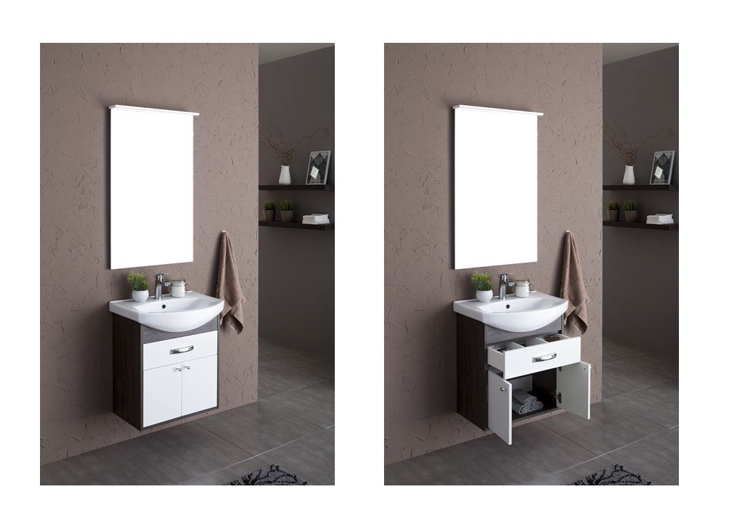 Зеркало Aquanet Грейс 60 дуб кантербери 00198370 - Вид №2