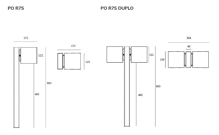 Алюминиевый светодиодный световой столб Exporlux PACK PO ARCH-00129440 - Вид №1