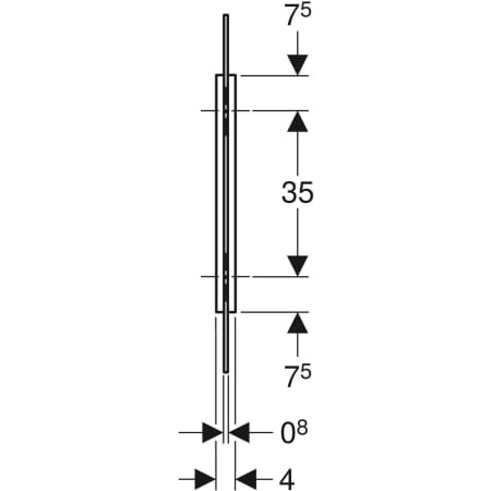 115.211.TD.1 Разделительная перегородка для писсуаров Geberit Geberit  - Вид №3