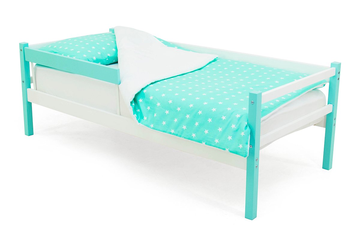 Детская кровать-тахта Svogen мятно-белая БЕЛЬМАРКО  326826 Голубой Santreyd  - Вид №1