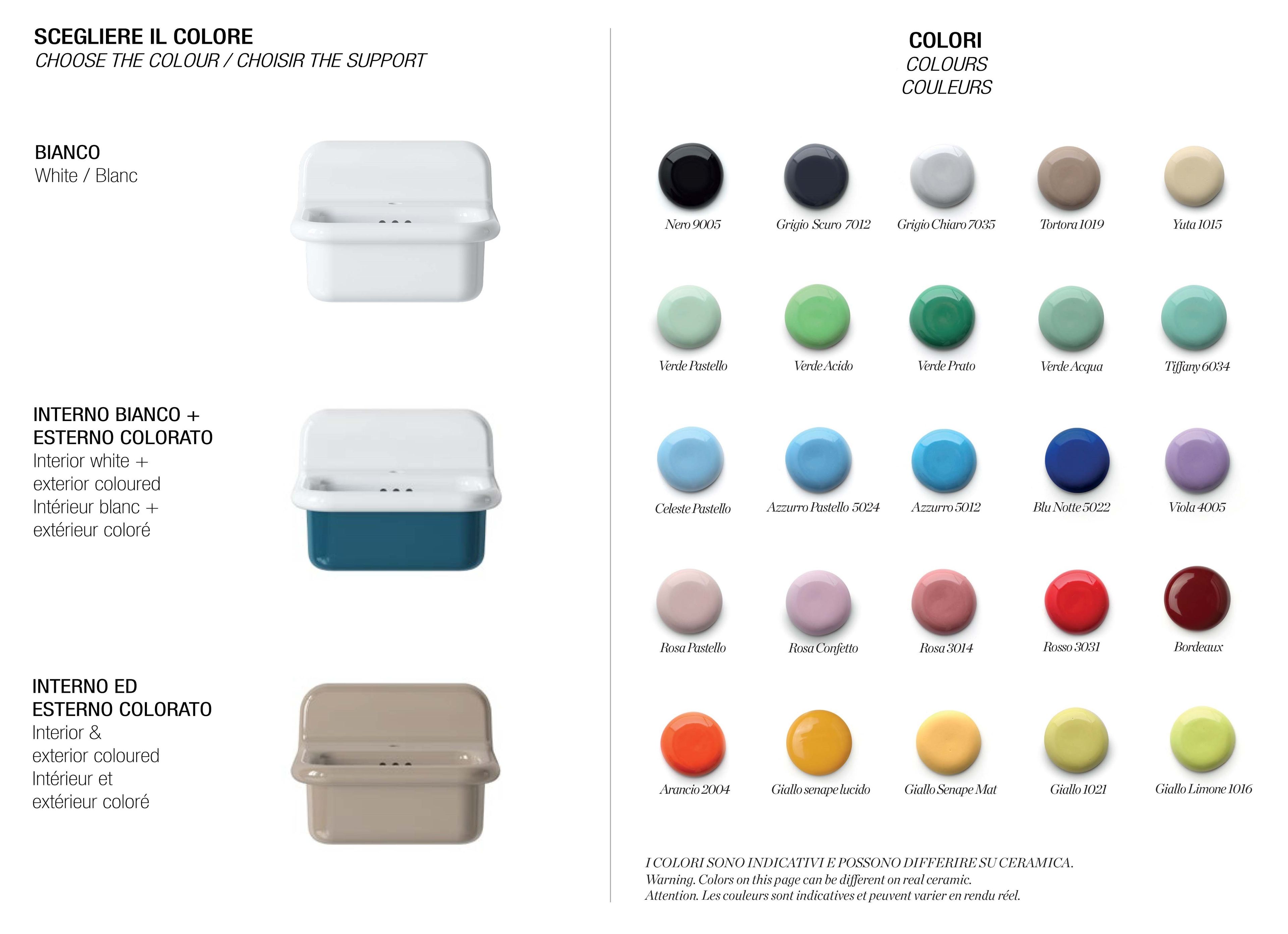 Прямоугольная керамическая подвесная раковина с переливом BLEU PROVENCE True Colors Lite ARCH-00137793 - Вид №4