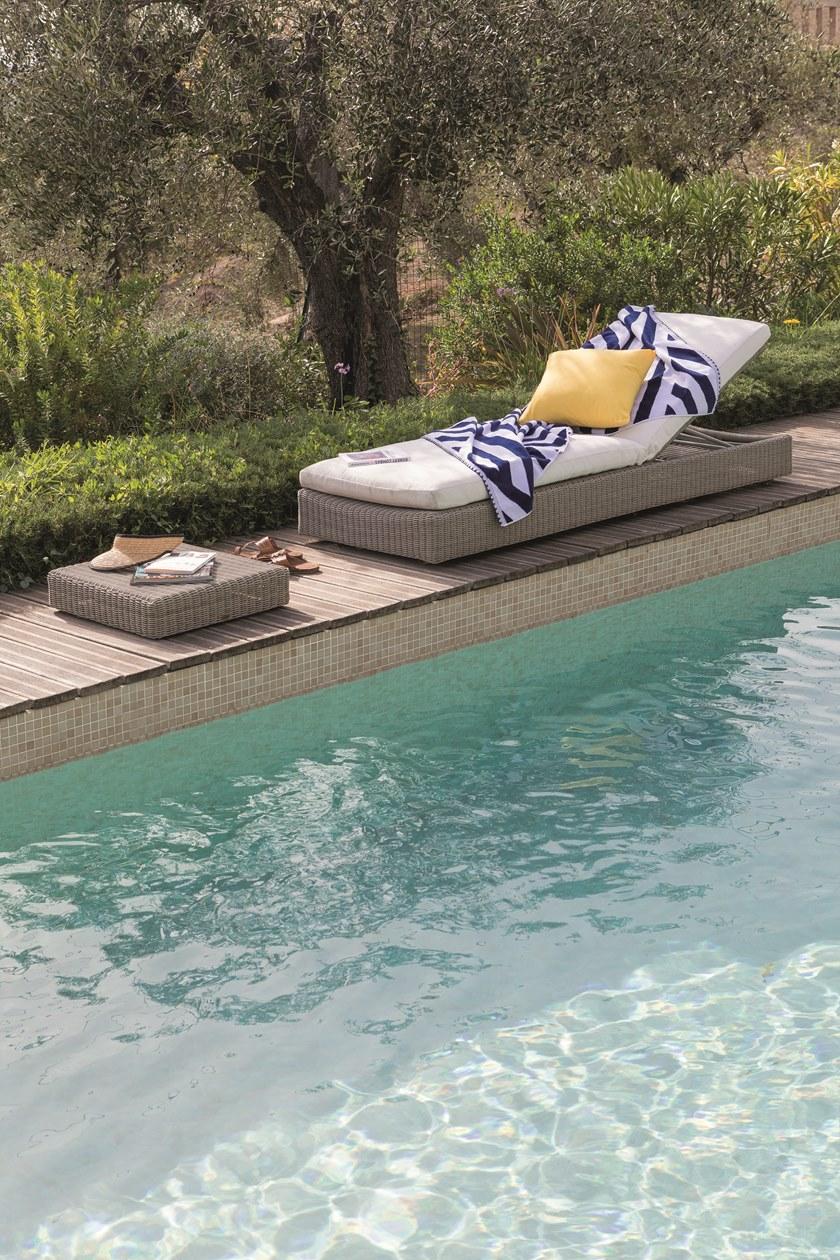 Unopiù Садовая кушетка с откидной спинкой из waprolace® Sunstripe Ssleg - Вид №1