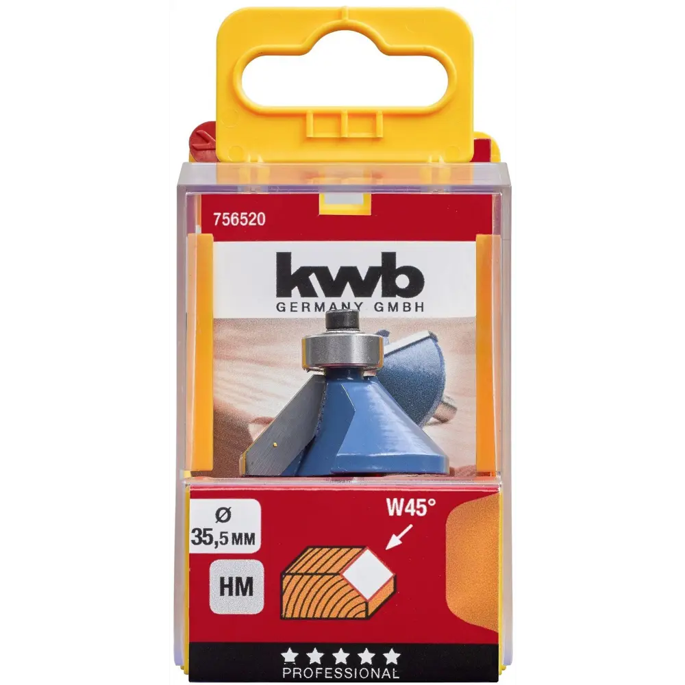 Фреза фасочная KWB 756520 35.5 мм хвостовик 8 мм STLM-2195831 - Вид №1