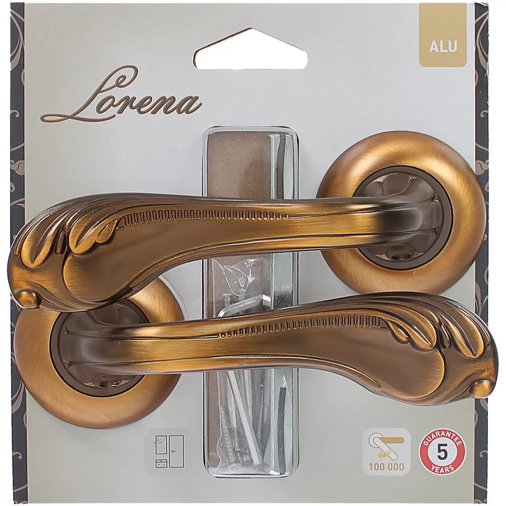 Ручка дверная на розетке C110Q15, цвет матовое кофе 18778312 STLM-2022268 LORENA  - Вид №3