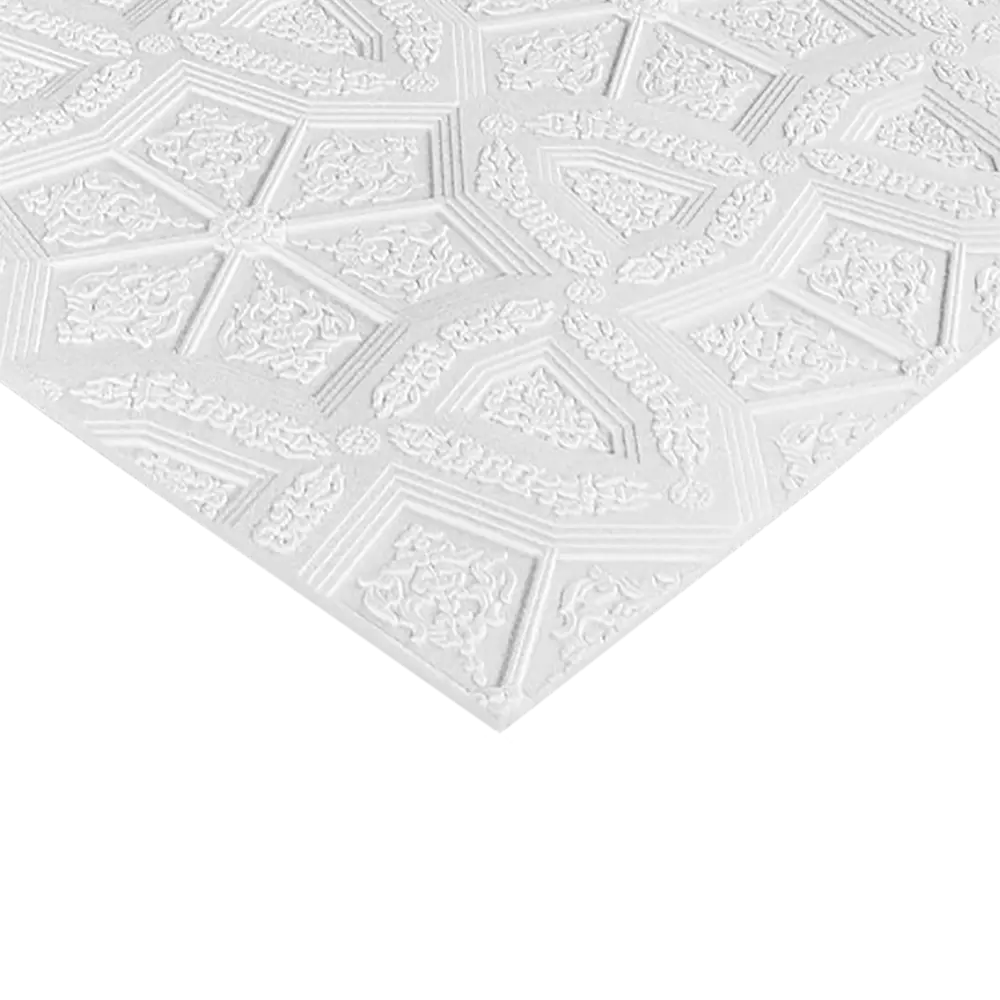 Плитка потолочная бесшовная полистирол белая Формат Лувр 50 x 50 см 2 м² FORMAT STLM-2202190 - Вид №1