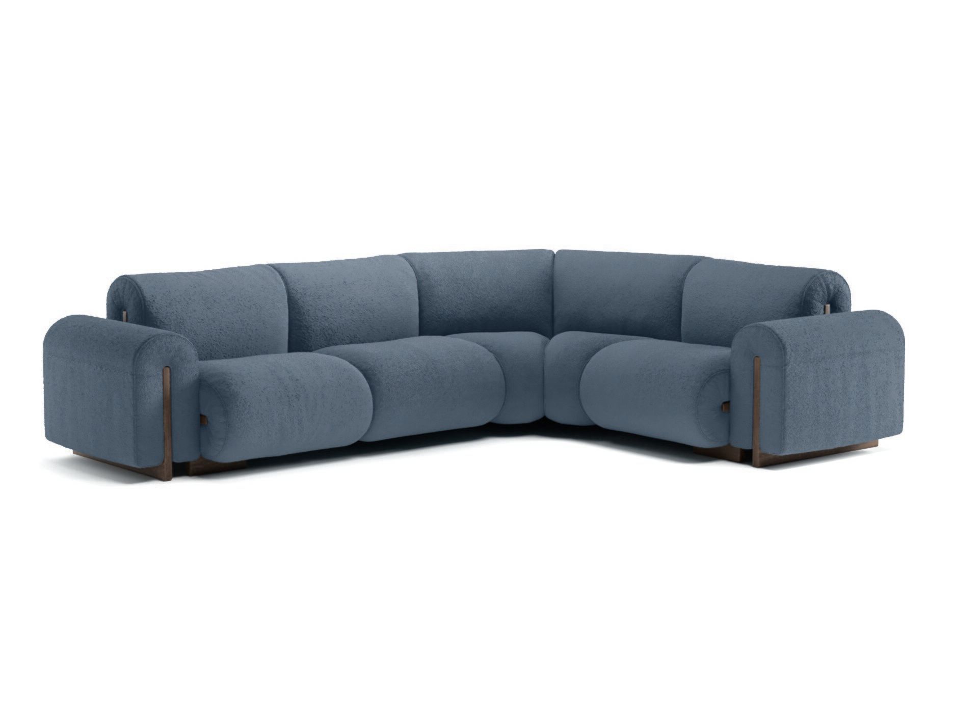 Угловой диван из ткани Natuzzi Italia COLLE ARCH-00003676