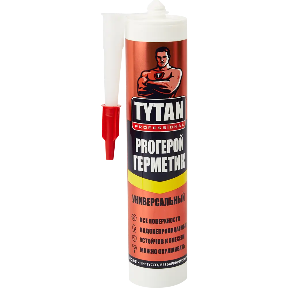 Герметик силиконовый Tytan Professional Proгерой универсальный бесцветный 280мл STLM-2001944