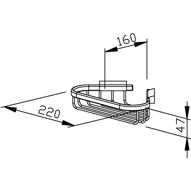 600260 Угловая корзина BA260 WAGNER_EWAR BARRIER-FREE LIVING Wagner Ewar  - Вид №1