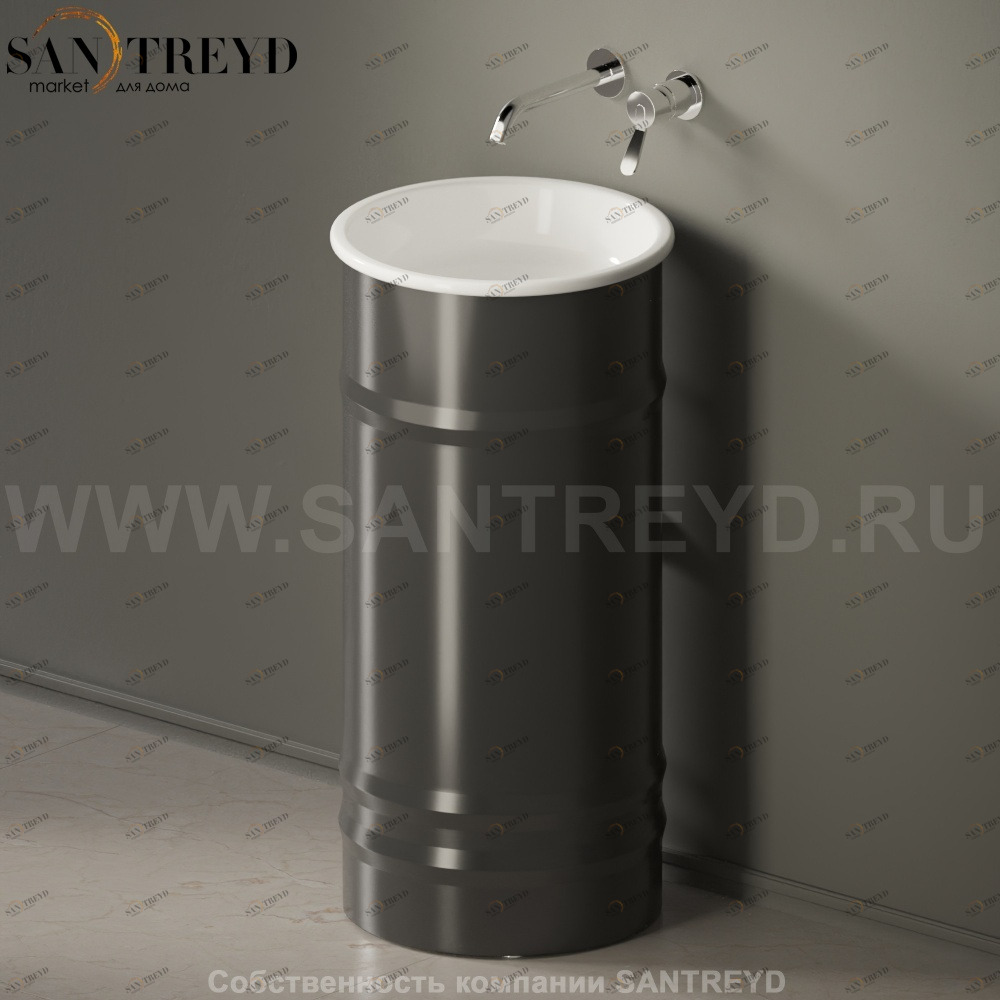 ACER0798MZG Напольная раковина стоящая круглая Agape 