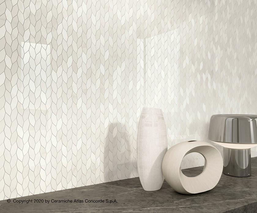 Atlas Concorde Белая плитка для стен с эффектом мрамора Marvel shine sun-id-1375735 - Вид №44