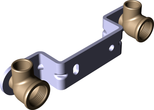 105 990 Модель 94476EX Трубопроводные системы  Фитинги для пайки  Монтажные узлы Santreyd  - Вид №2