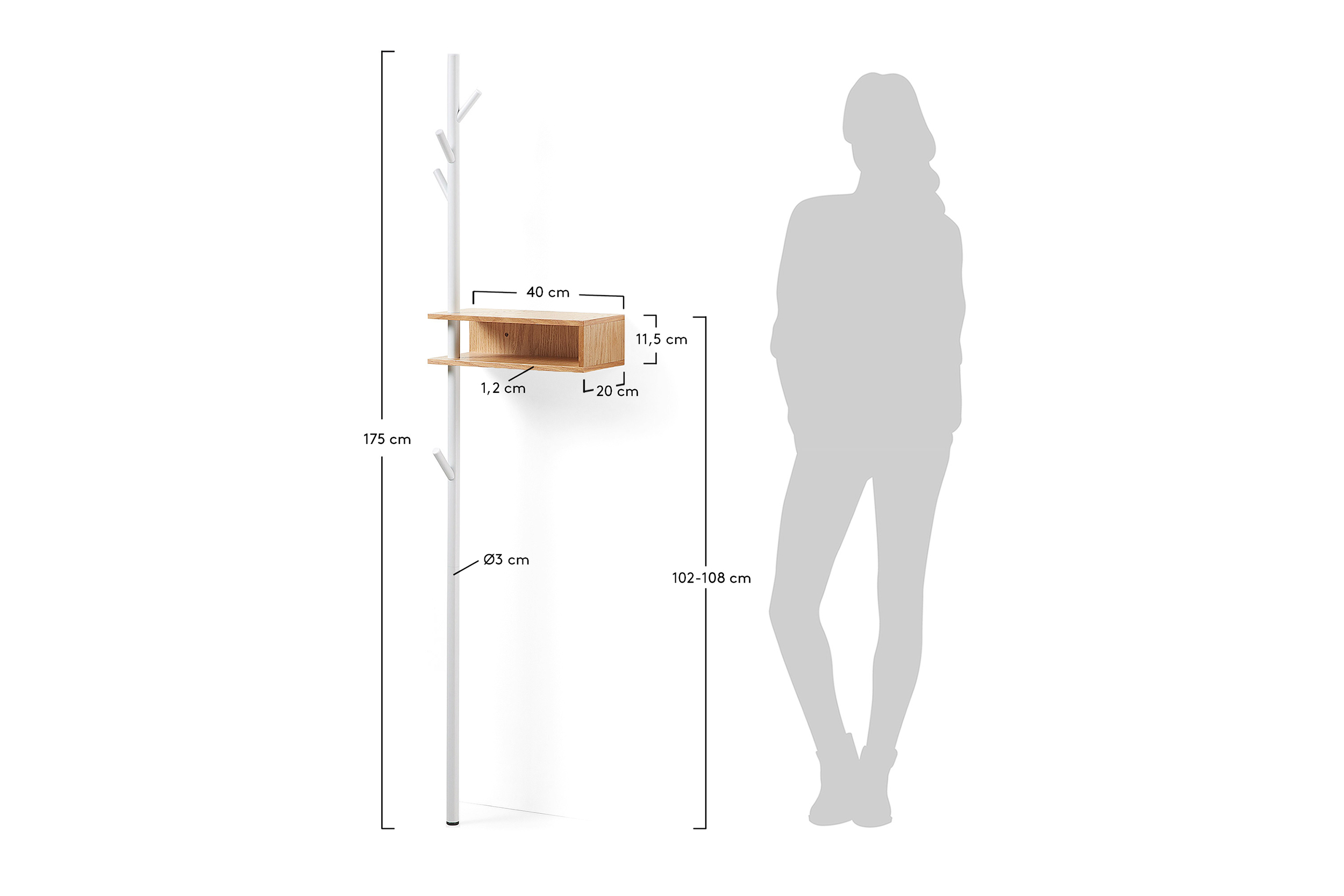 8433840430584 Вешалка belgrad La forma  - Вид №1