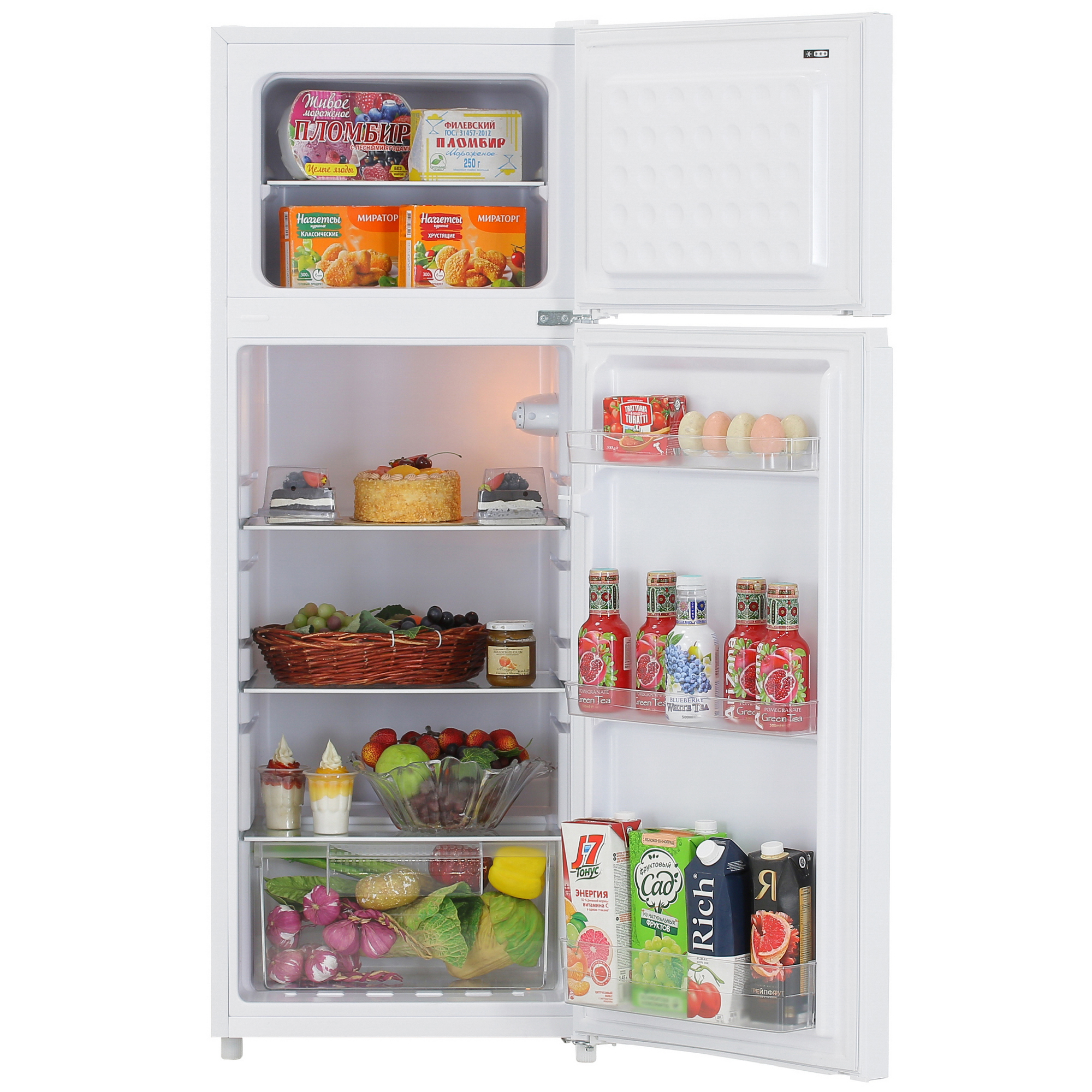 9069184 Холодильник с морозильником   Nordfrost RFT 210 W белый STDN-0032617 - Вид №5