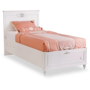 Кровать с подъемным механизмом белая односпальная 100х200 см Romantica CILEK ROMANTICA 00-3832343 Белый