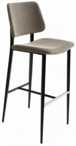 Midj Табурет высокий, обитый тканью, со спинкой Joe