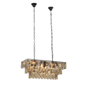 Подвесная люстра Vitaluce V5271-1/23 VITALUCE ДИЗАЙНЕРСКИЕ 328921 Черный;прозрачный;коричневый