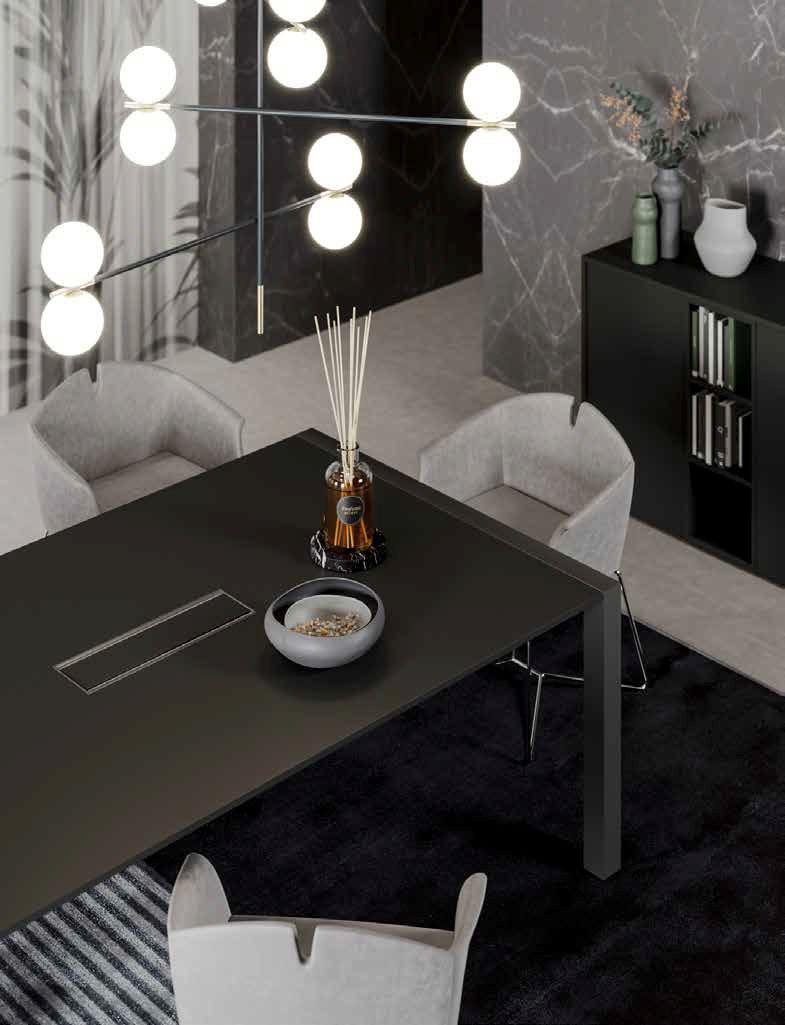 PROF Прямоугольный стол для совещаний с системой управления кабелями Extralight sun-id-1434582 - Вид №3