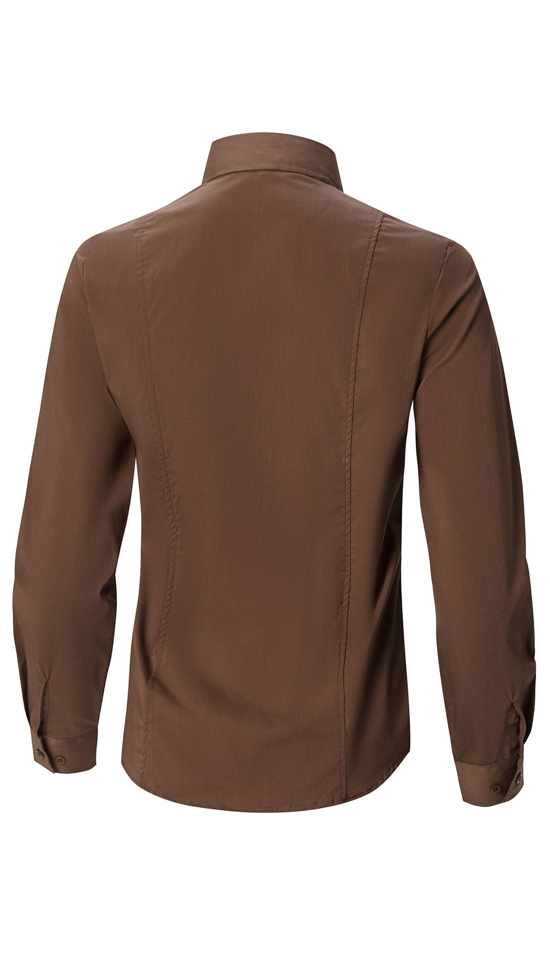 62512 Рубашка женская  chocolate El-Risto  Корпоративная одежда  размер 46 (L)  - Вид №1