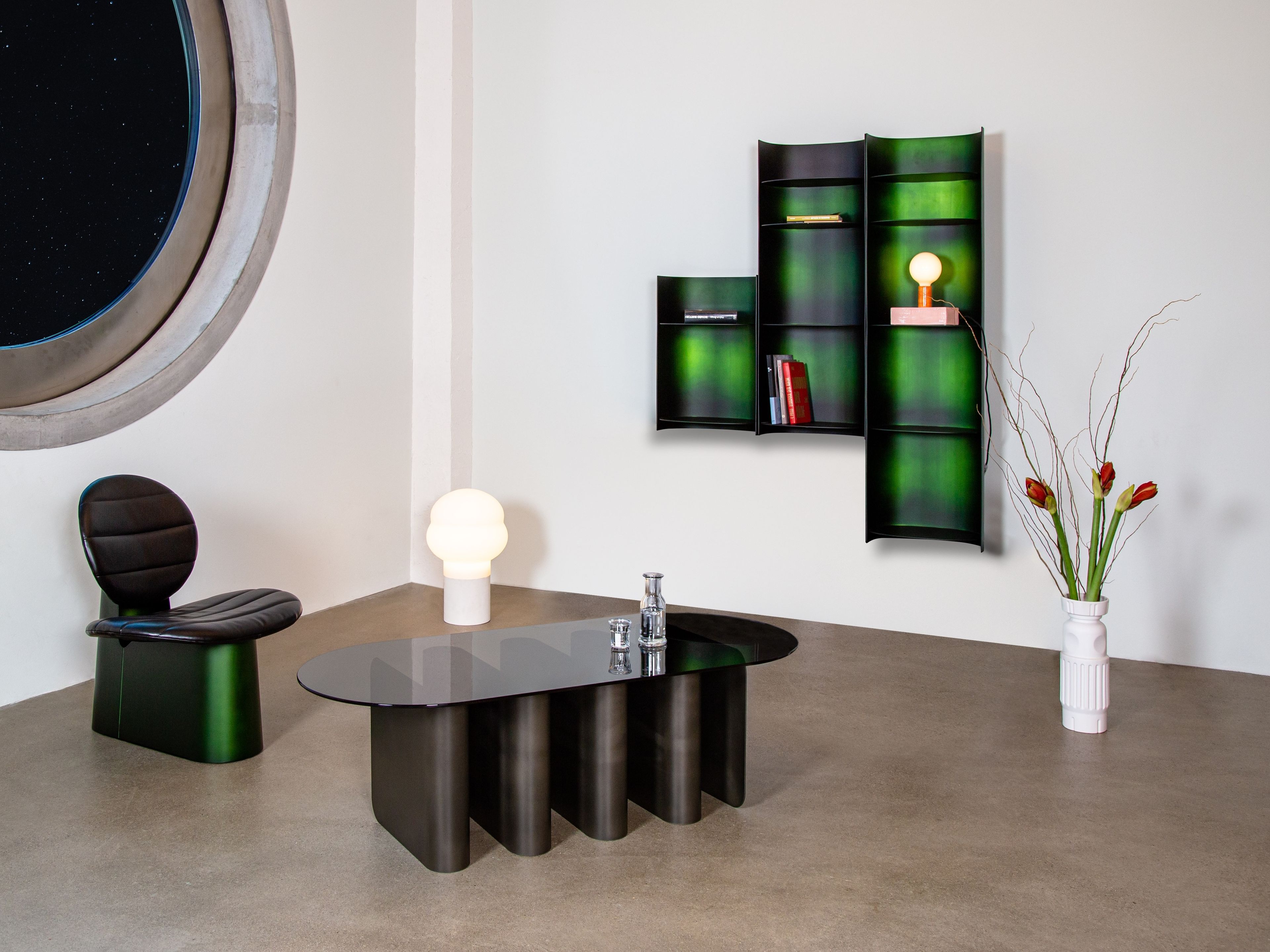 Алюминиевая настенная Книжная полка с порошковым покрытием pulpo COMO LARGE ARCH-00089973 - Вид №6