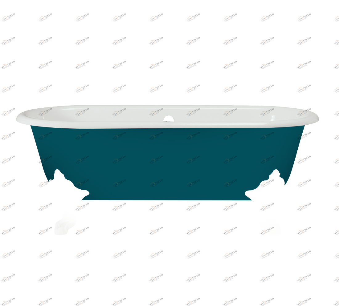 Gentry Home Bexley Cast iron bathtubs with feet Ral 5009 GH103092 