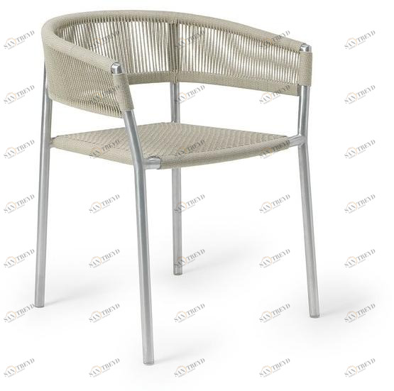 Ethimo Штабелируемый садовый стул из веревки Kilt Kisa00cg0