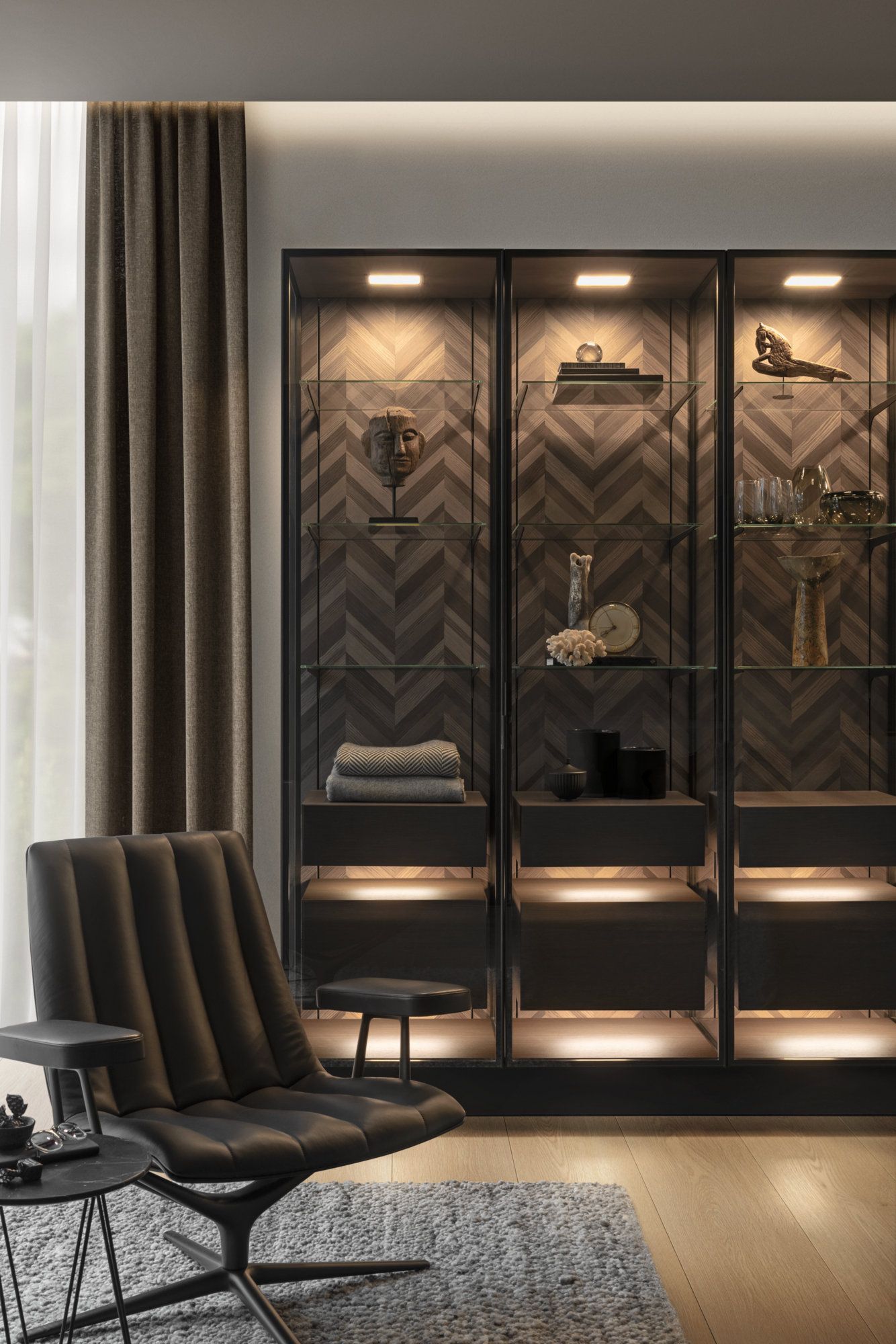 Кухня с островом без ручек SieMatic SieMatic SLX ARCH-00069531 - Вид №1