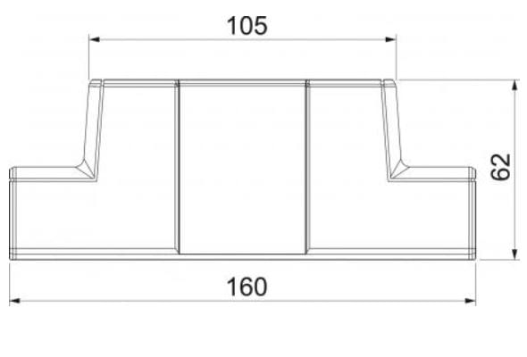 Пластиковый тройник фитинг адаптер OBO Bettermann BlackLine ARCH-00087980 - Вид №2