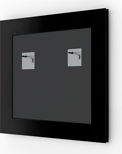 BY 0603 Зеркало в багетной раме - орех 22 mm EVOFORM Definite - Вид №1