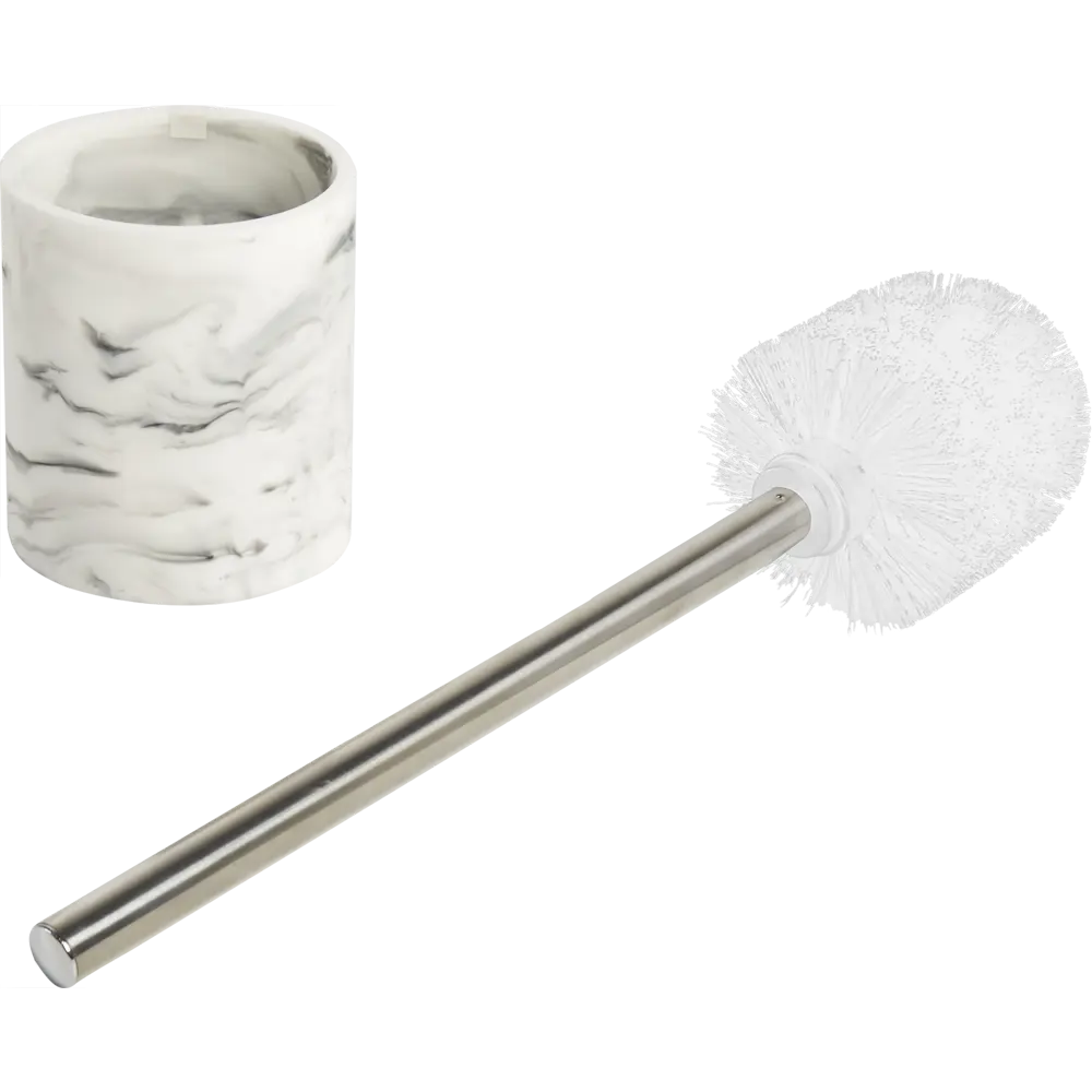 Ёршик для унитаза Marble полирезина текстура мрамор PROFFI HOME STLM-2136501 - Вид №2