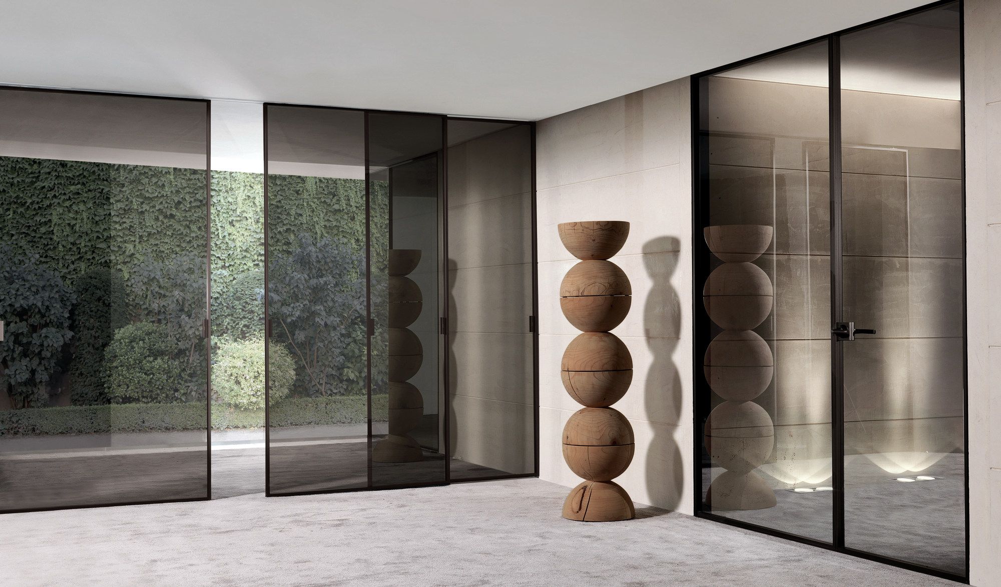 Стеклянная распашная дверь Longhi Aluminiun Chic-Doors ARCH-00070494 - Вид №1