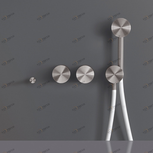 Настенный 2 прогрессивные смесители, установленные для ванной с носиком L. 200 мм и круглый ручного душа диаметр 65 м т  OPS25Y CEADESIGN 