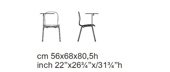 Стул для конференций из бука с опрокидыванием CAPPELLINI Тейт Вуд ARCH-00080101 - Вид №5