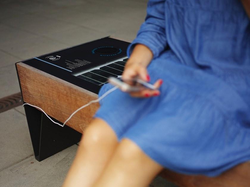 mmcité1 Скамейка с разъемом usb Blocq sun-id-1444462 - Вид №3