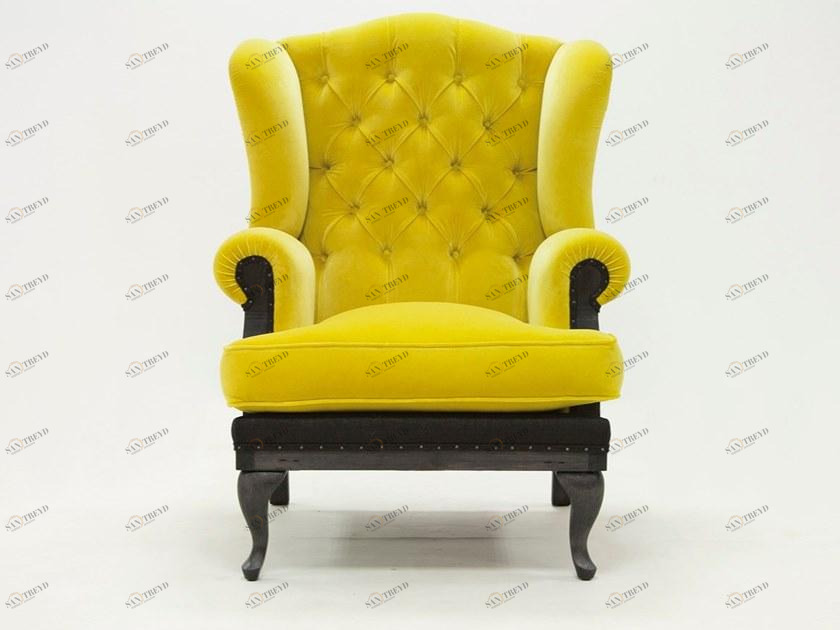 Бархатное кресло Bergere с высокой спинкой Dover essence 8 Santreyd